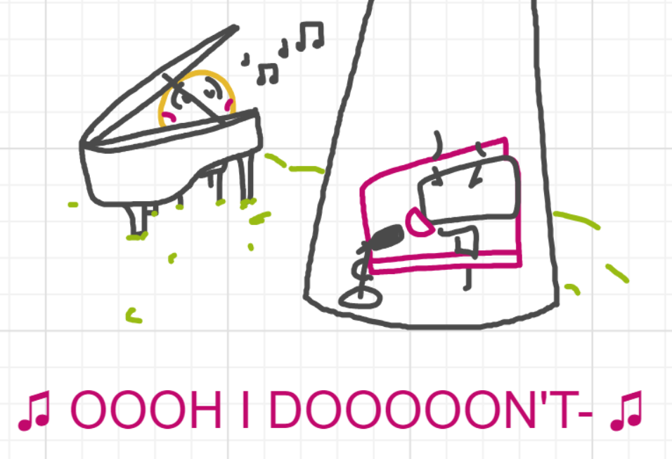 A panel from What's The Point, episode five of the Board Boards object show by Furretwalk/WalkingFurret.